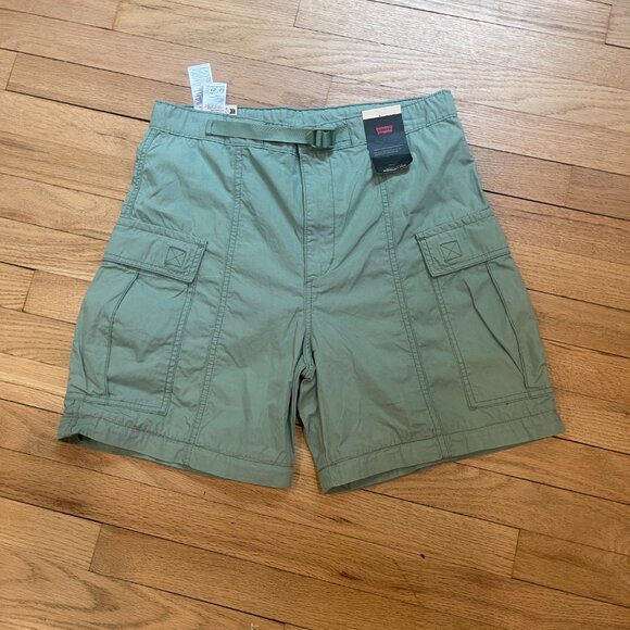 035 Levis X Free People Convertible Cargo Pants in Jade NWT Size 28 - Picture 12 of 12